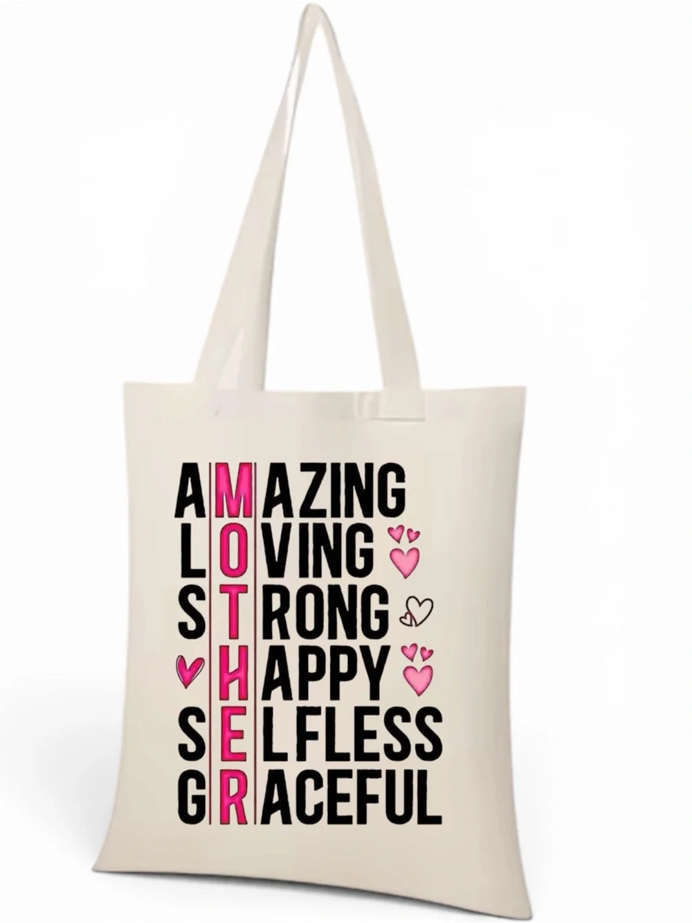 Mother Vertical Accent Tote Bag